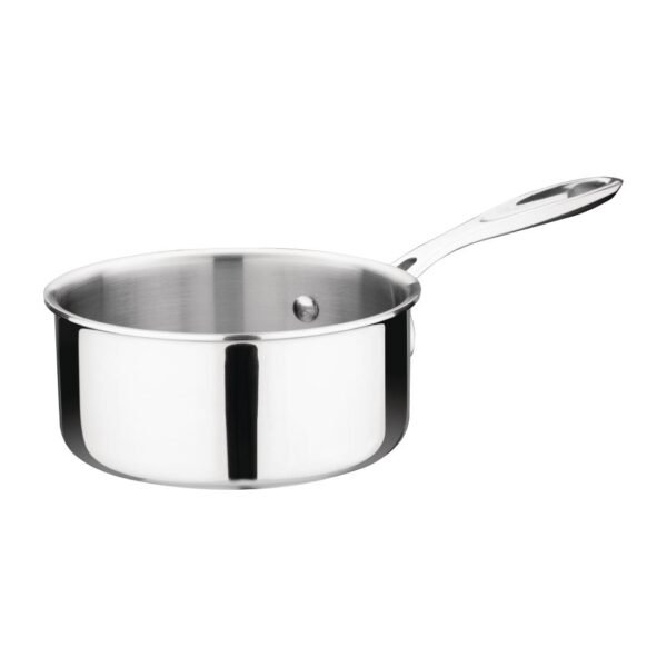 Vogue Stainless Steel and Aluminium Tri-Wall Saucepan 14cm