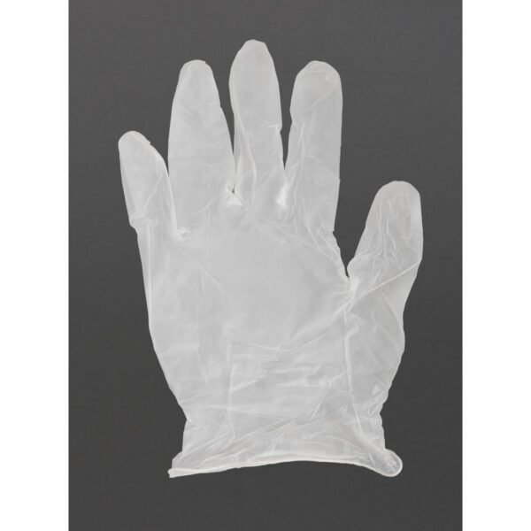 Vogue Powder-Free Vinyl Gloves Clear Extra Large (100 Pack)