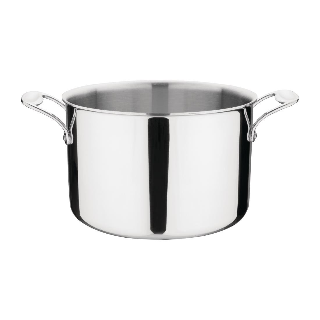Vogue Stainless Steel and Aluminium Tri-Wall Stew Pan 24cm