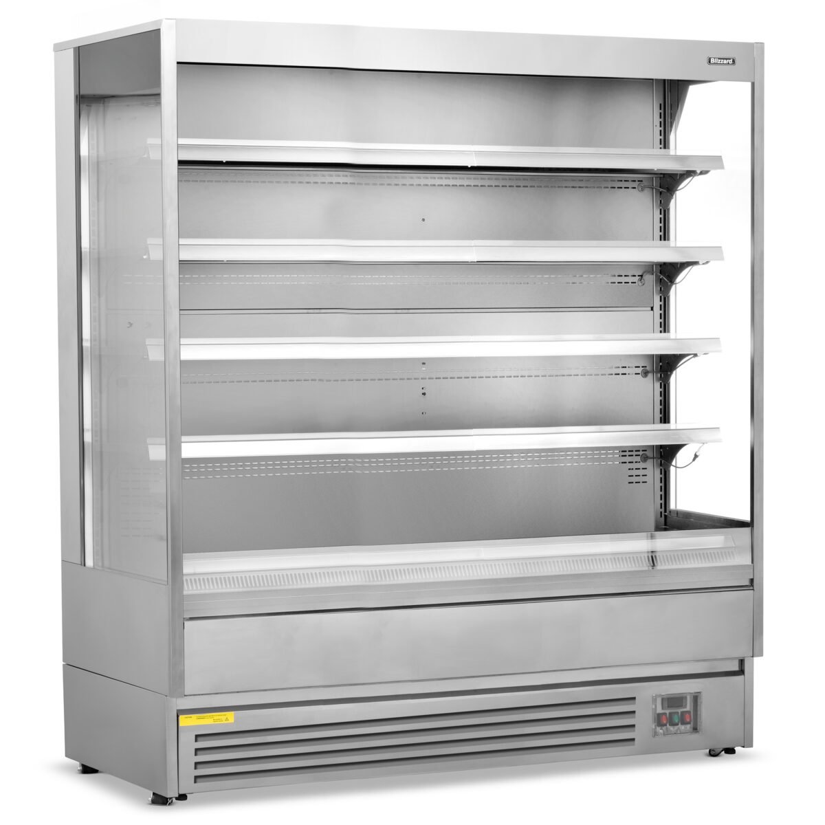 2m Open Front Multi Deck Stainless Steel