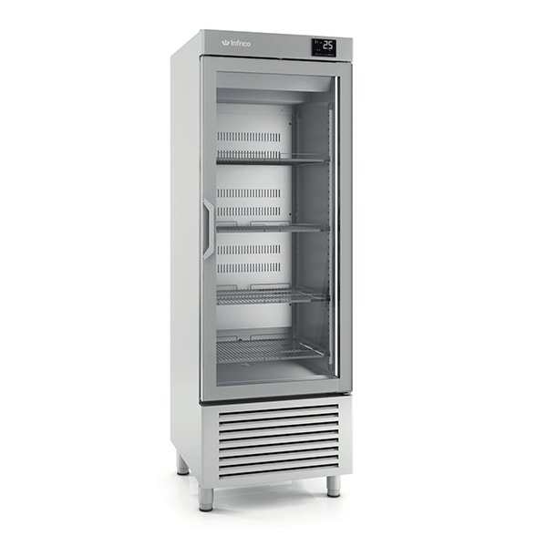 500L Upright Single Hinged Glass Door Refrigerator