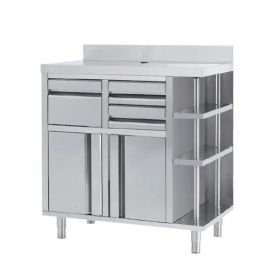 1000mm Wide Storage Unit With Right Shelves