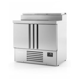 230L Double Door Counter With Raised Collar