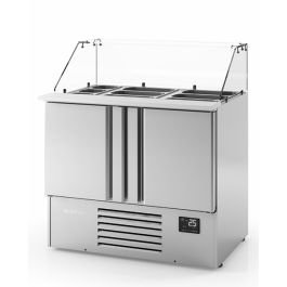 Compact Double Door Refrigerated Counter With Display