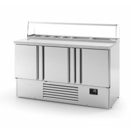 355L Compact Triple Door Pizza Prep Counter