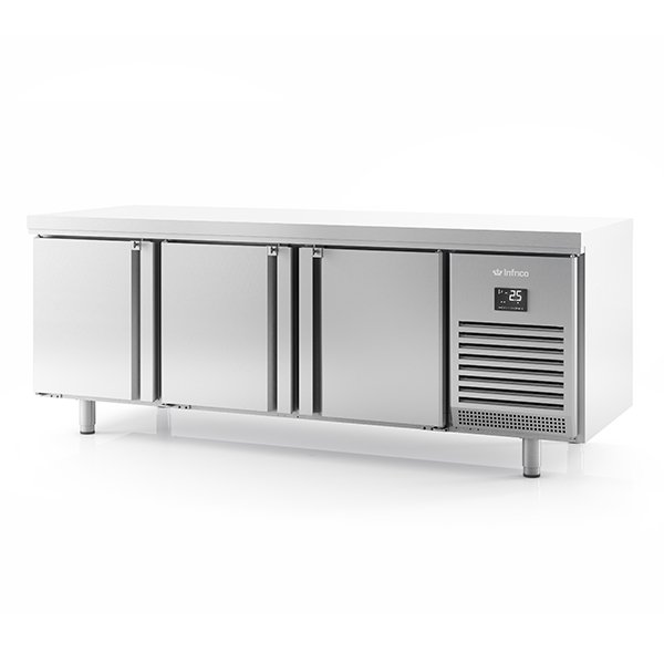 Triple Door Pass Thru Refrigerated Prep Counter