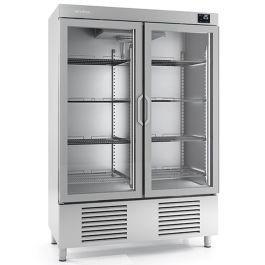 1110L Upright Double Glass Door Refrigerator