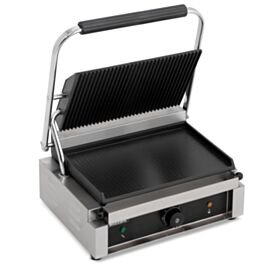 Extra Wide Single Ribbed Contact Grill