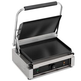 Extra Wide Single Smooth Contact Grill