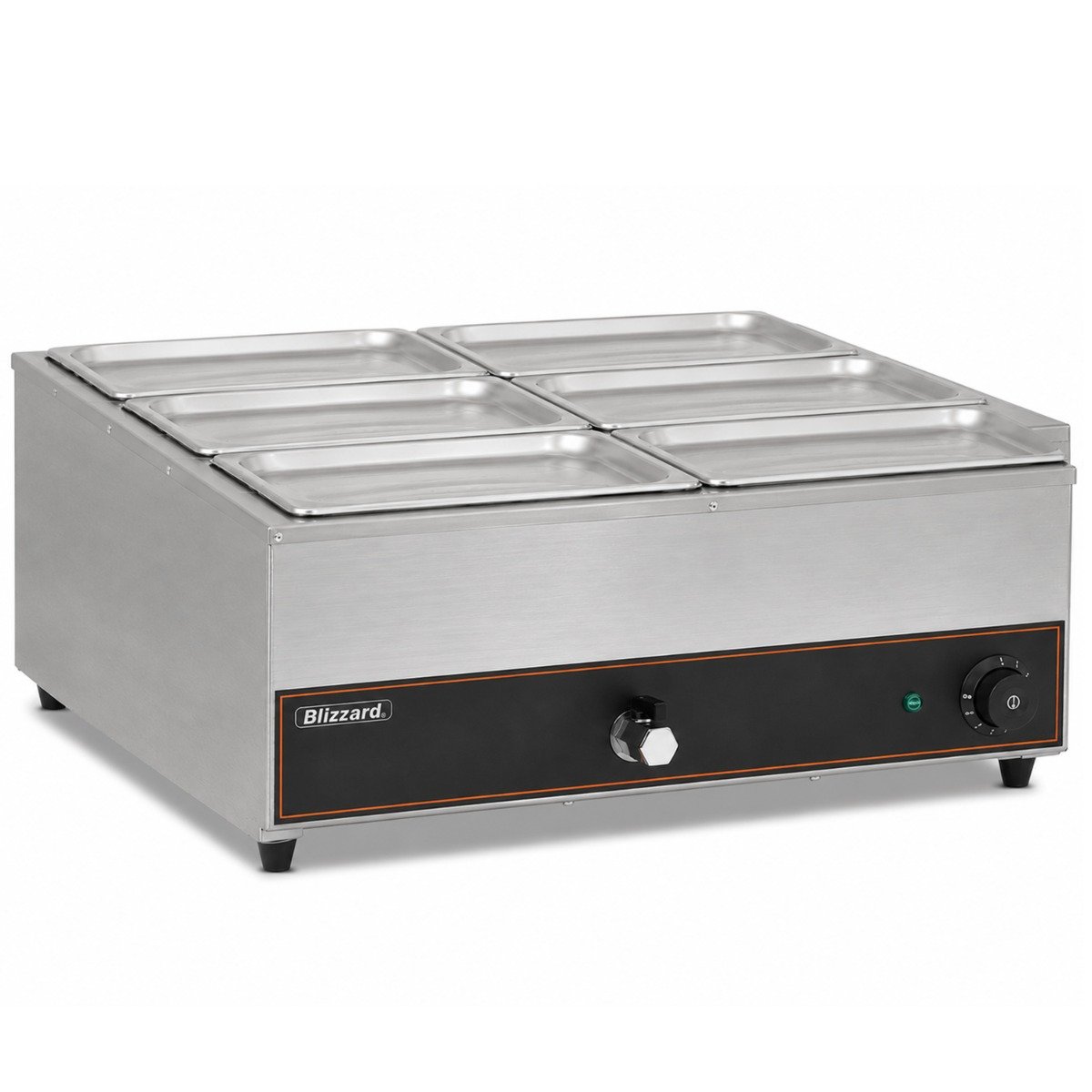 Counter Top Bain Marie 6 x GN 1/3