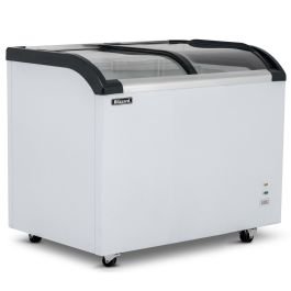 220L Curved Glass Lid Freezer