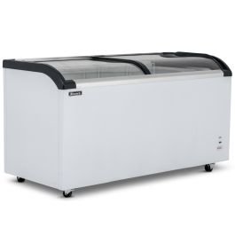 620L Curved Glass Lid Freezer