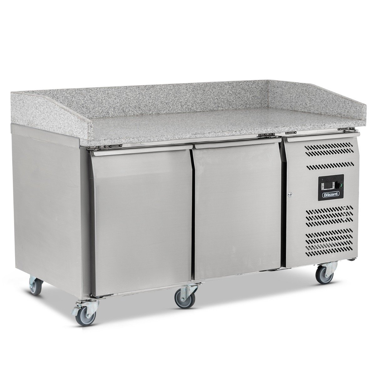 Double Door Pizza Prep Counter & Granite Worktop