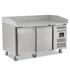 Double Door Pizza Prep Counter & Granite Worktop