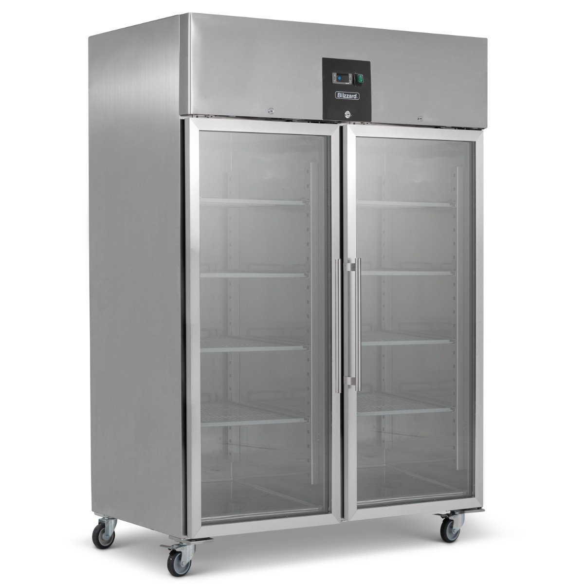 1300L Double Glass Door Gastronorm Refrigerator