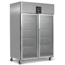 1300L Double Glass Door Gastronorm Refrigerator