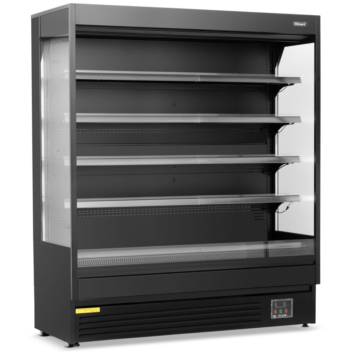 2m Open Front Multi Deck Black