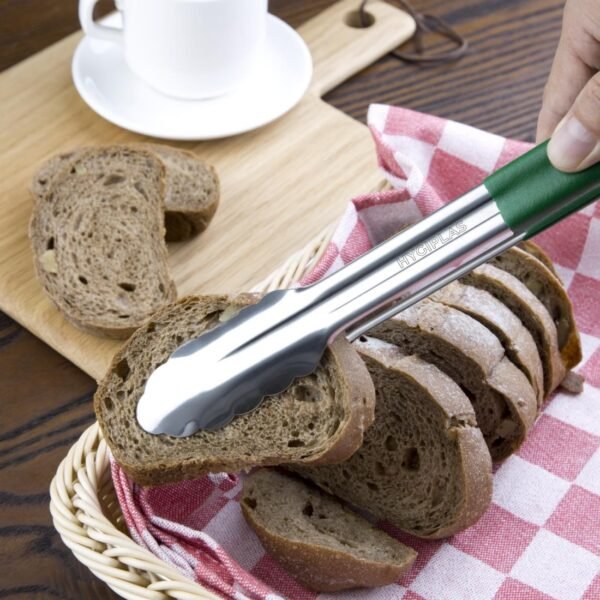 Hygiplas Colour Coded Green Serving Tongs 300mm - view 4
