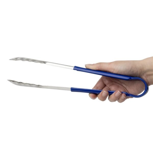 Hygiplas Colour Coded Blue Serving Tongs 300mm - view 5