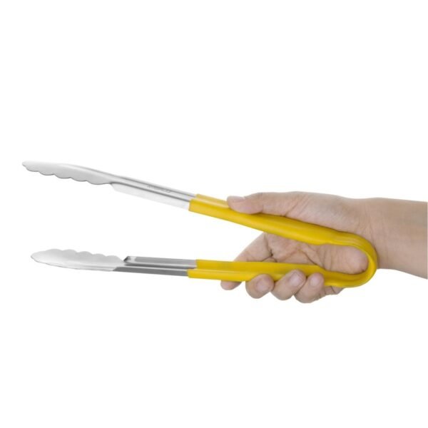 Hygiplas Colour Coded Yellow Serving Tongs 300mm - view 2