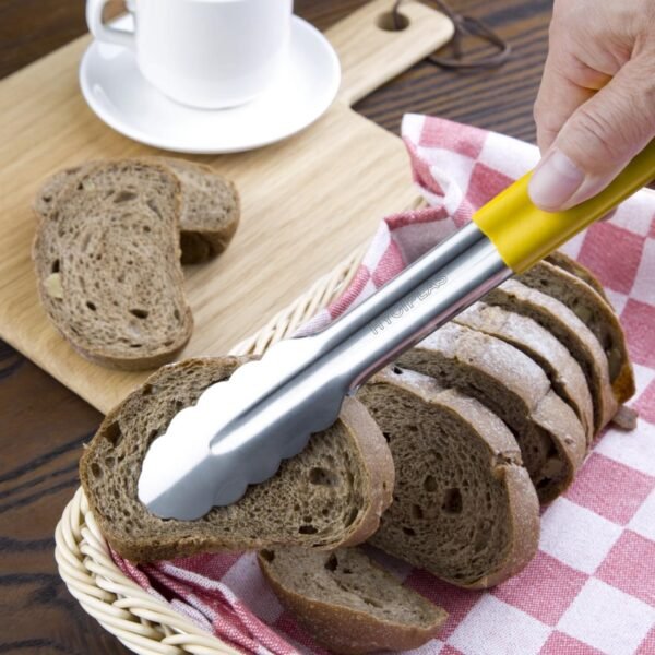 Hygiplas Colour Coded Yellow Serving Tongs 300mm - view 4