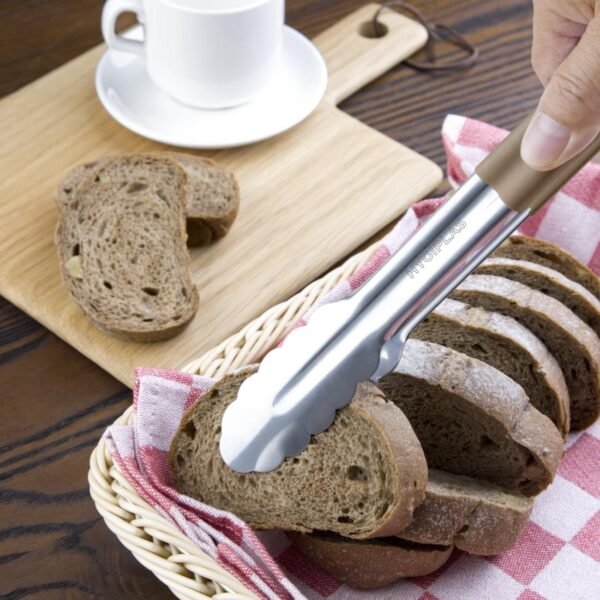 Hygiplas Colour Coded Brown Serving Tongs 300mm - view 4