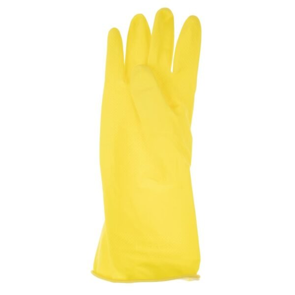 Jantex Latex Household Gloves Yellow Medium - view 4