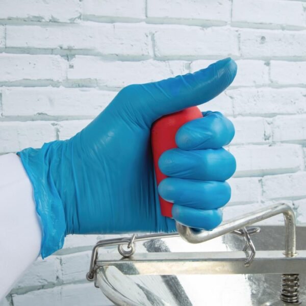 Hygiplas Powder-Free Vinyl Gloves Blue Medium (100 Pack) - view 8