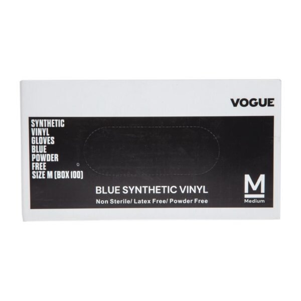 Hygiplas Powder-Free Vinyl Gloves Blue Medium (100 Pack) - view 9