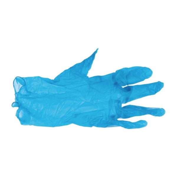 Hygiplas Powder-Free Vinyl Gloves Blue Medium (100 Pack) - view 11