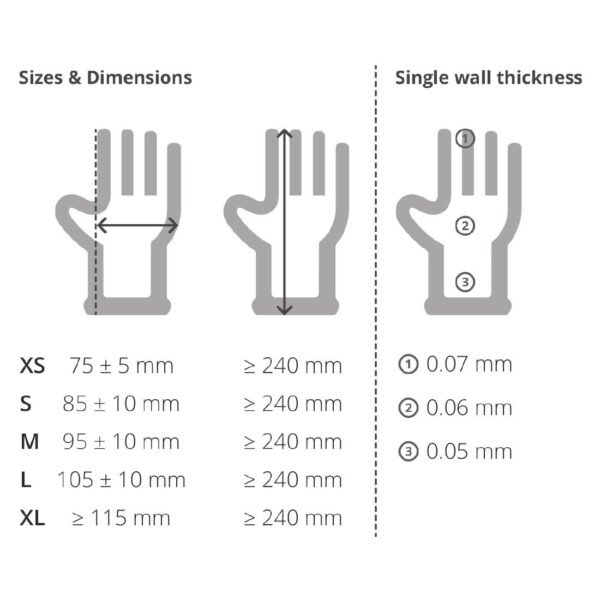 Hygiplas Powder-Free Vinyl Gloves Blue Extra Large (100 Pack) - view 8