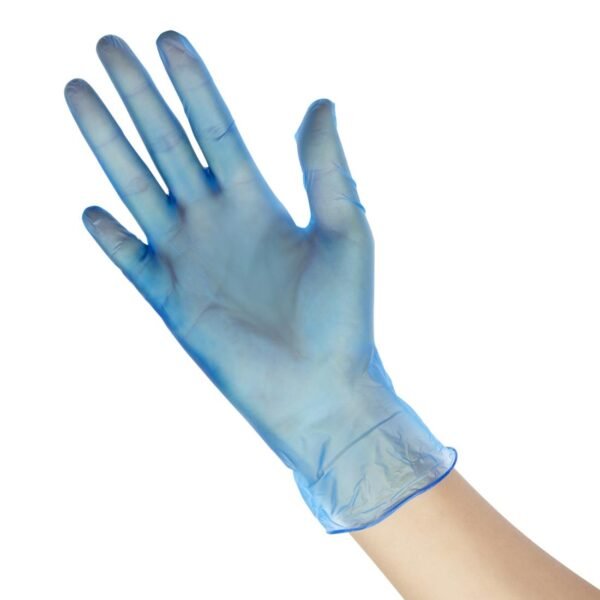 Hygiplas Powder-Free Vinyl Gloves Blue Extra Large (100 Pack) - view 9