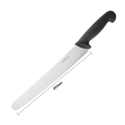 Hygiplas Serrated Pastry Knife Black 25.4cm - view 9