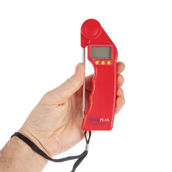 Hygiplas Easytemp Colour Coded Red Thermometer - view 2