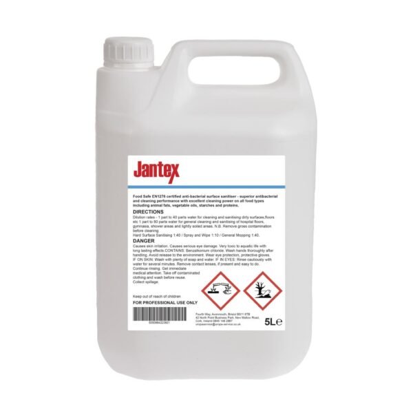 Jantex Kitchen Cleaner and Sanitiser Concentrate 5Ltr - view 2