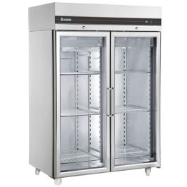 1432L Upright Double Hinged Glass Door Refrigerator