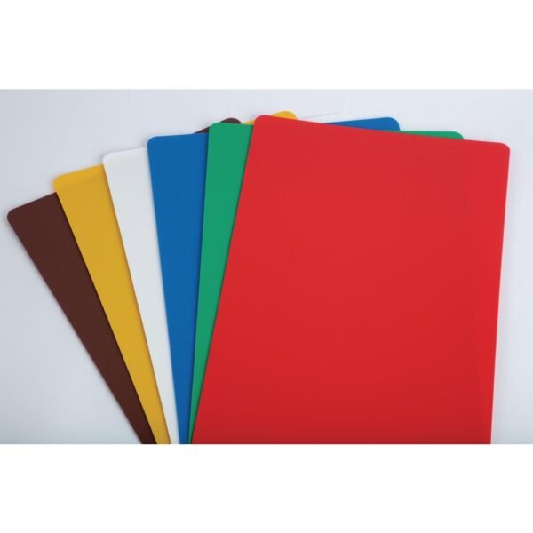 Hygiplas Antibacterial 6-Piece Colour-Coded Chopping Mats Set 450x300mm - view 4