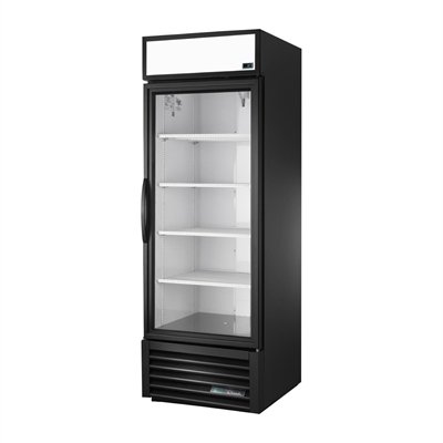 True Upright Single Door Merchandiser Fridge Aluminium - view 2