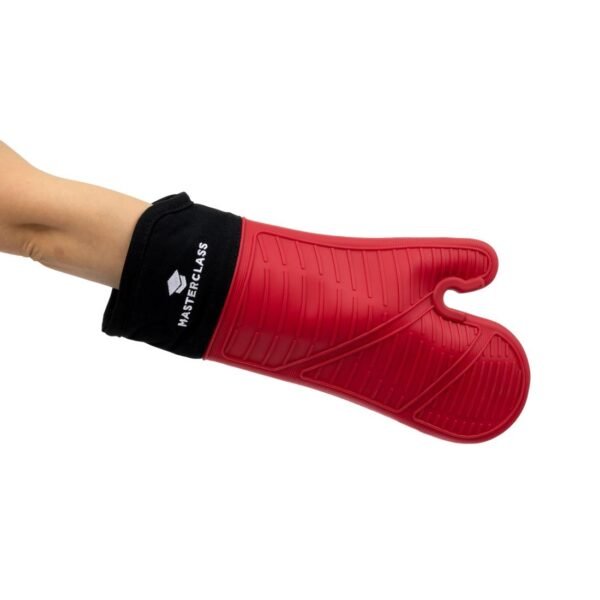 MasterClass Seamless Silicone Oven Mitt with Cotton Sleeve - view 5