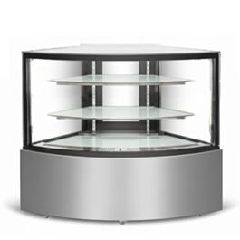 92cm Double Tier Refrigerated Flat Glass Display Unit