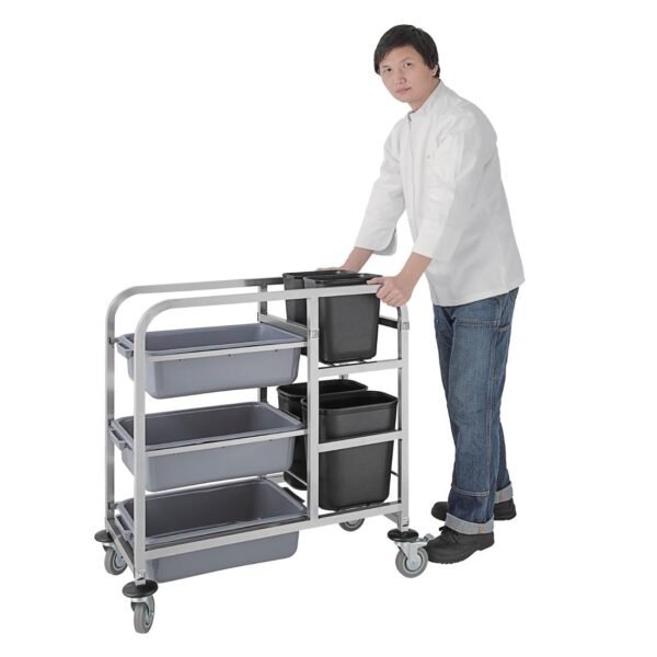 Vogue Stainless Steel Bussing Trolley - view 5