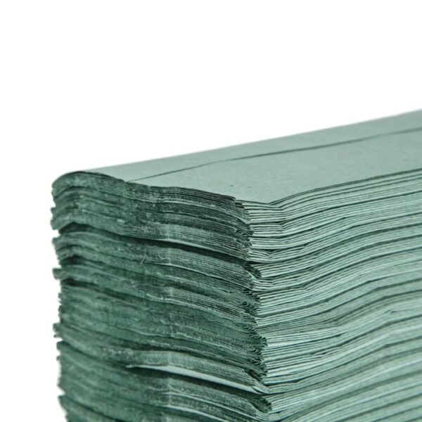 Jantex Z Fold Paper Hand Towels Green 1-Ply 3000 Sheets - view 4