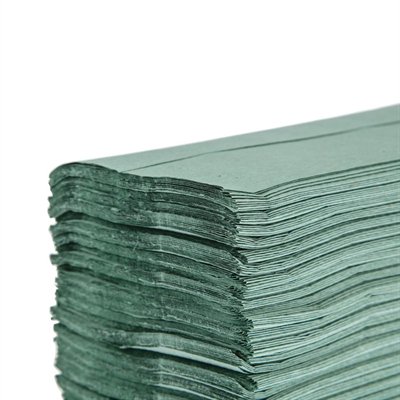 Jantex Z Fold Paper Hand Towels Green 1-Ply 3000 Sheets - view 6