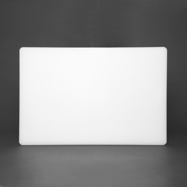Hygiplas Thick Low Density White Chopping Board 450x300x20mm - view 3