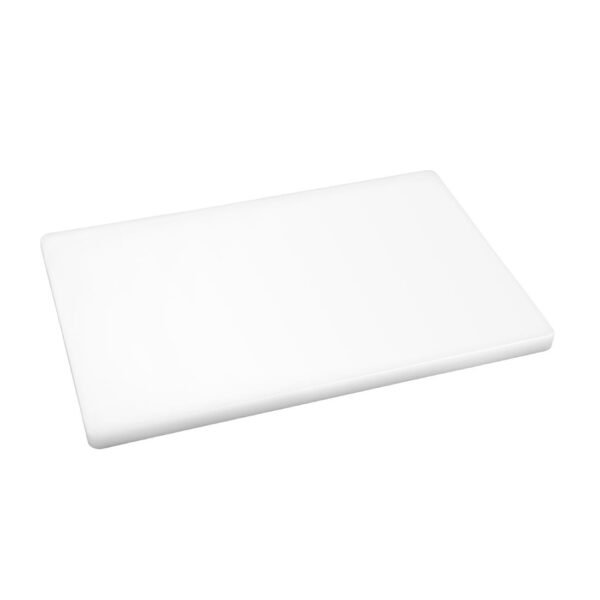 Hygiplas Thick Low Density White Chopping Board 450x300x20mm - view 4