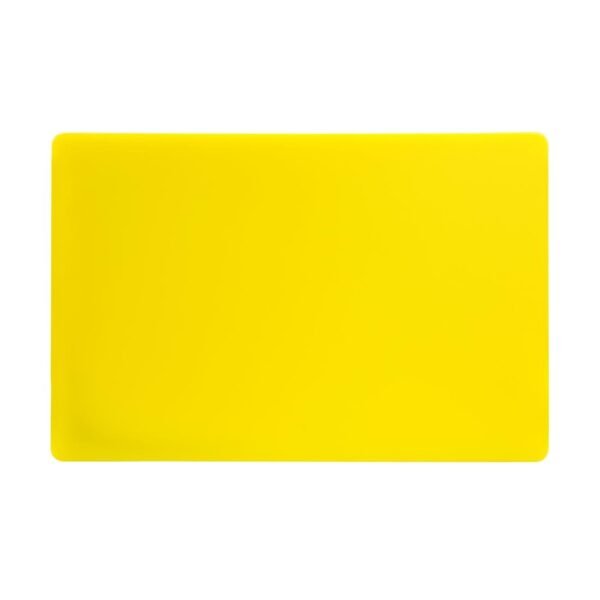 Hygiplas Thick Low Density Yellow Chopping Board 450x300x20mm - view 2