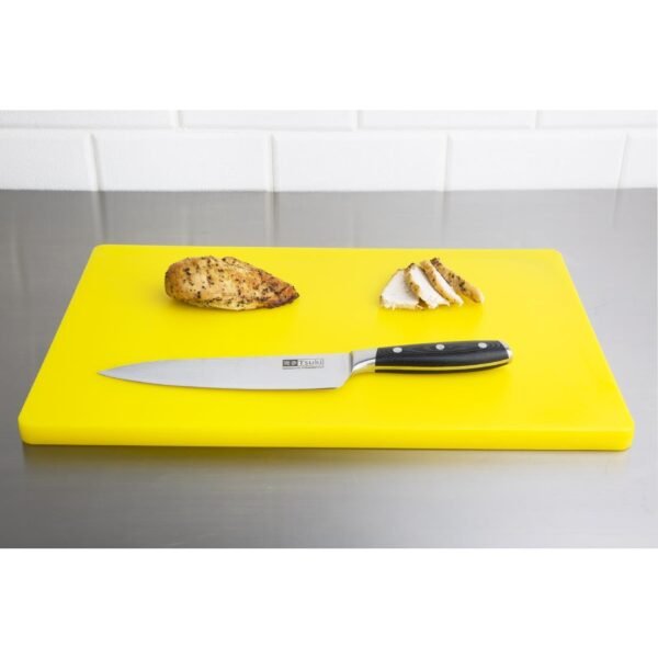Hygiplas Thick Low Density Yellow Chopping Board 450x300x20mm - view 6