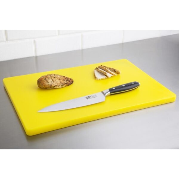 Hygiplas Thick Low Density Yellow Chopping Board 450x300x20mm - view 7