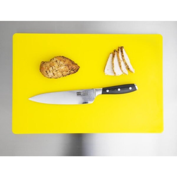 Hygiplas Thick Low Density Yellow Chopping Board 450x300x20mm - view 8