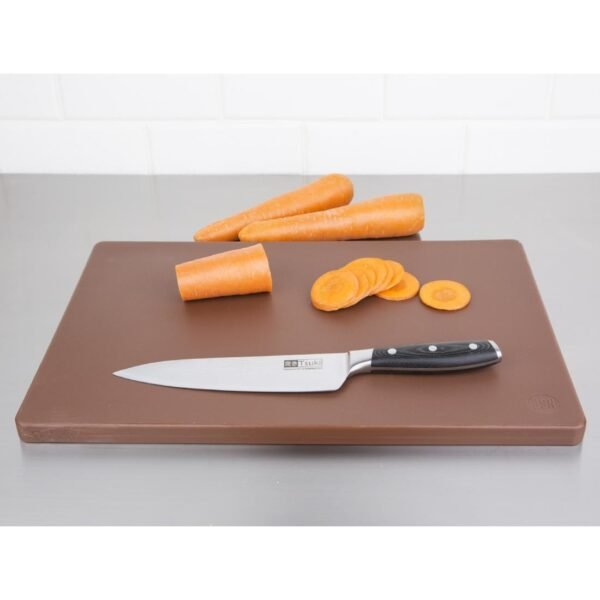 Hygiplas Thick Low Density Brown Chopping Board 450x300x20mm - view 6